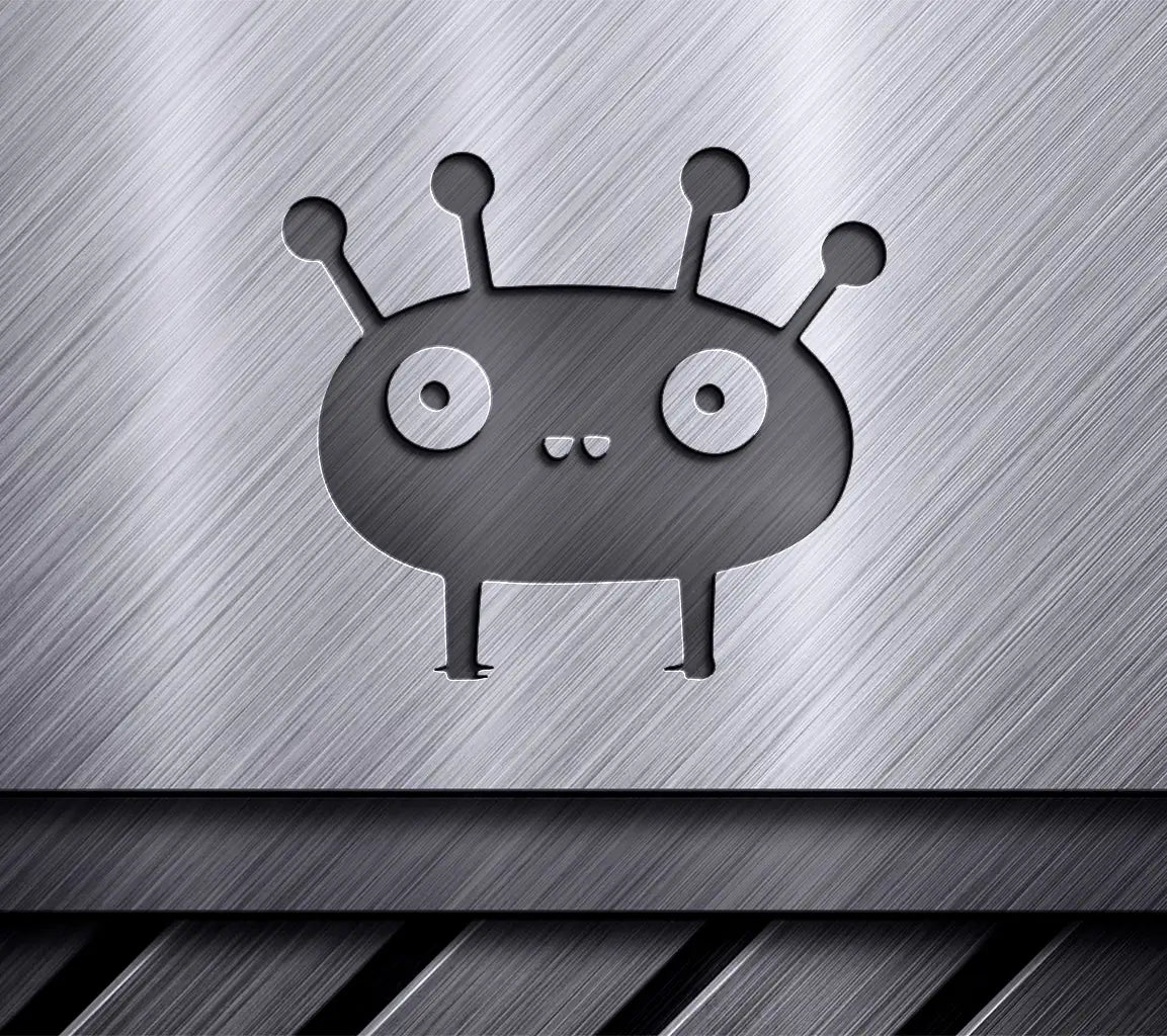 Cute Monster with Big Eyes -  SVG Doodle SVG