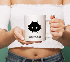 Smiling  Cat SVG - Cute Creature Doodle SVG