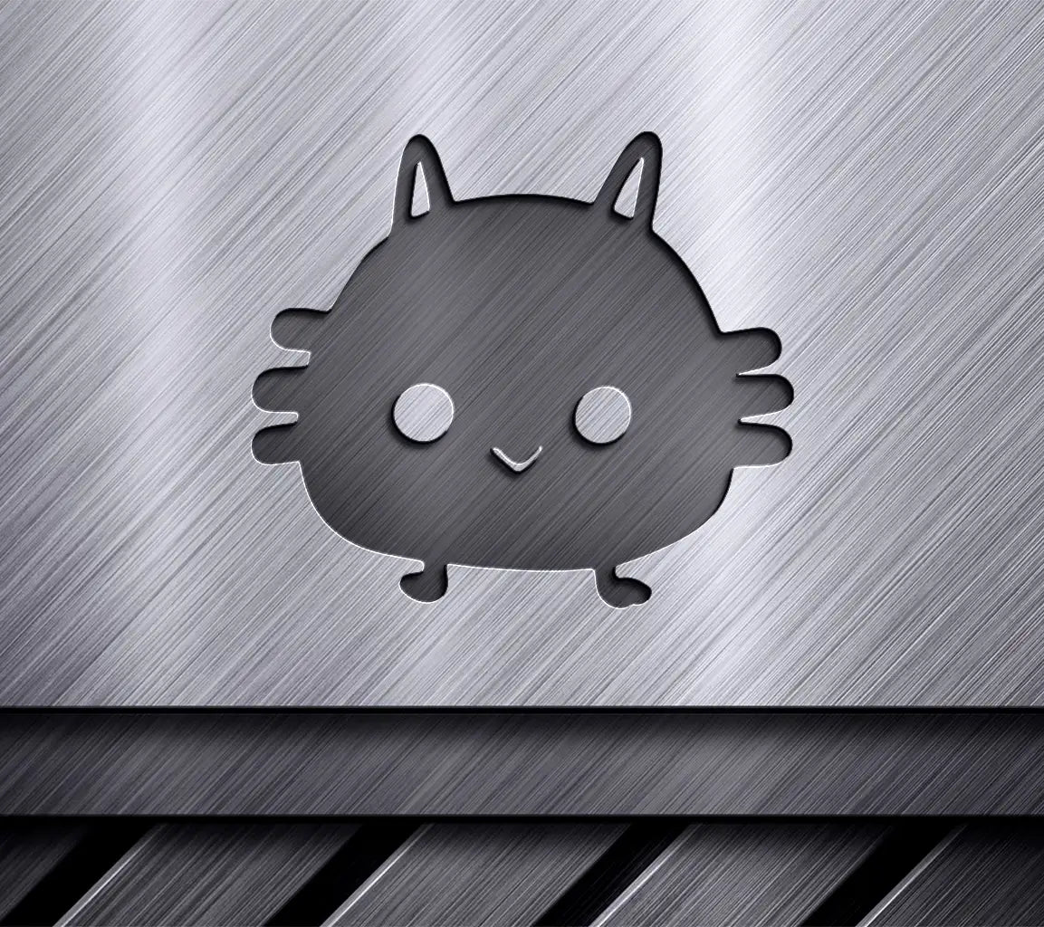 Smiling  Cat SVG - Cute Creature Doodle SVG