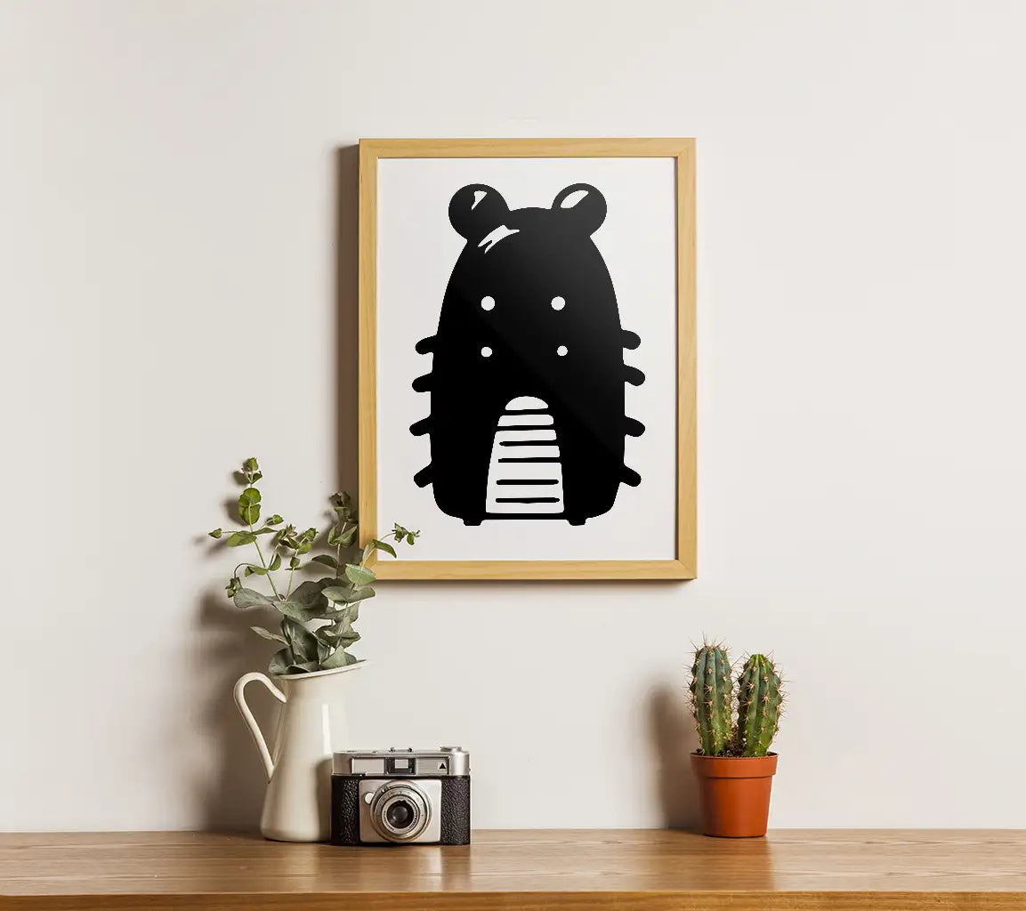 Cute Hamster Face SVG -  Doodle Illustration SVG