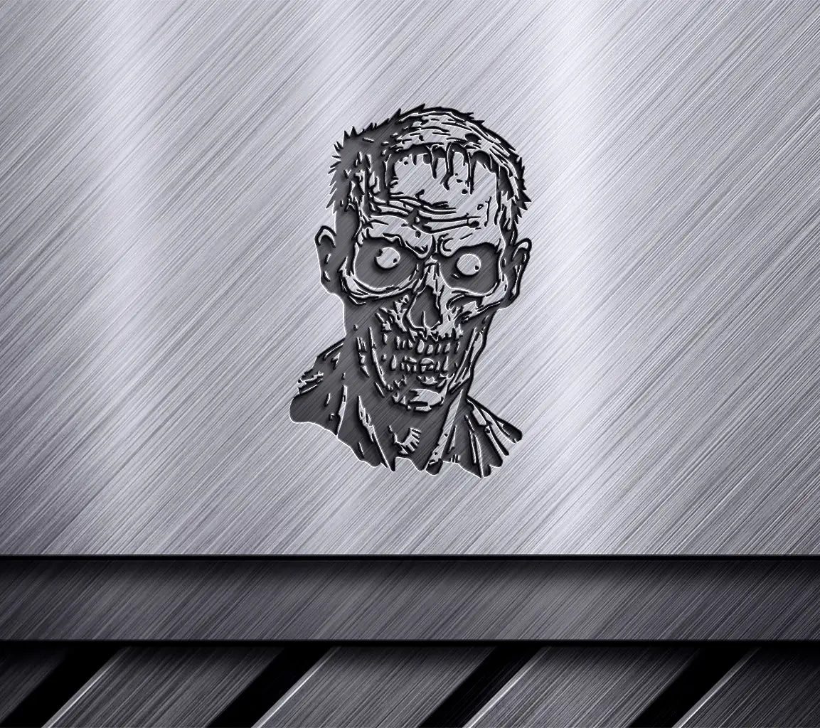 Zombie Skull Sketch SVG -  Drawing SVG