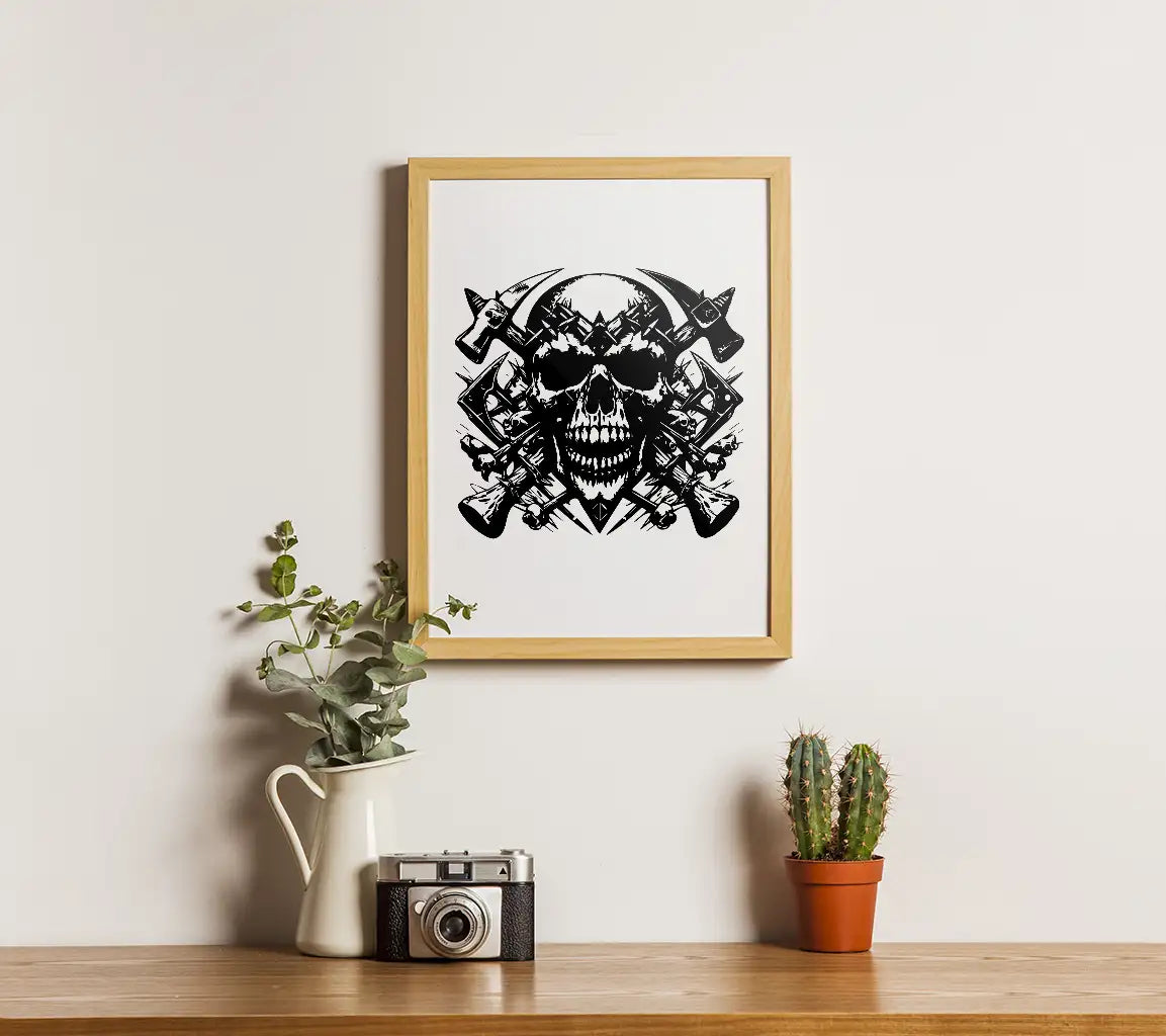  Skull and Crossbones SVG Illustration SVG