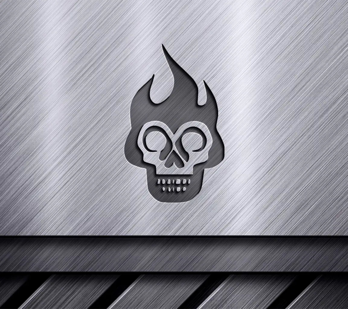  Skull with Horns SVG - Fire Icon Design SVG