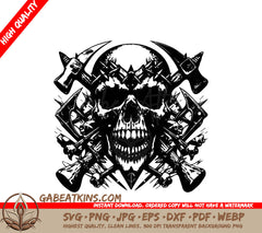  Skull and Crossbones SVG Illustration SVG