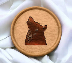  Wolf Silhouette SVG - Open Mouth & Transparent Background SVG